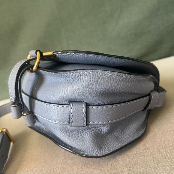Chloe Mini Marcie Crossbody Bag Blue Gray - Picture 8 of 16